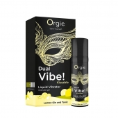 Съедобный жидкий вибратор Dual Vibe! со вкусом лимонного джина с тоником - 15 мл. - ORGIE - купить с доставкой в Димитровграде