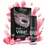 Съедобный жидкий вибратор Dual Vibe! со вкусом клубничного джина с тоником - 15 мл. - ORGIE - купить с доставкой в Димитровграде