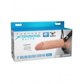 Полый страпон на ремнях 6’’ Hollow Silicone Strap-on - Pipedream - купить с доставкой в Димитровграде