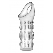 Прозрачная насадка на пенис Stretchy Studded Penis Sleeve Ring - Blush Novelties - в Димитровграде купить с доставкой