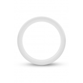 Белое люминесцентное эрекционное кольцо Silicone Glo Cock Ring - Blush Novelties - в Димитровграде купить с доставкой