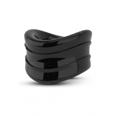 Черное эрекционное кольцо на мошонку Beef Ball Stretcher Snug - Blush Novelties - в Димитровграде купить с доставкой