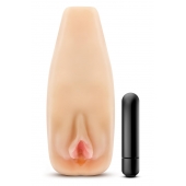Мастурбатор-вагина с вибрацией Soft   Wet Natasha Realistic Beige Masturbator - Blush Novelties - в Димитровграде купить с доставкой