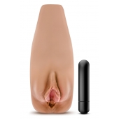 Маструбатор-вагина с вибрацией Soft   Wet Renata Realistic Tan Masturbator - Blush Novelties - в Димитровграде купить с доставкой