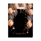 Пакет с вырубной ручкой и принтом в виде шариков (30х40 см) - Сима-Ленд - купить с доставкой в Димитровграде