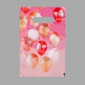 Пакет «Праздничные шары» с вырубной ручкой (20х30 см) - UPAK LAND - купить с доставкой в Димитровграде