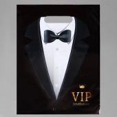 Пакет «Смокинг VIP» полиэтиленовый с вырубной ручкой (30х40 см) - UPAK LAND - купить с доставкой в Димитровграде