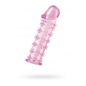 Розовая насадка на пенис с шипами - 12,5 см. - A-toys - в Димитровграде купить с доставкой