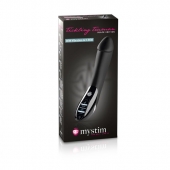 Вибратор с электростимуляцией Tickling Truman Black Edition - 27 см. - MyStim - купить с доставкой в Димитровграде