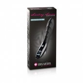 Вибратор с электростимуляцией Sizzling Simon Black Edition - 27 см. - MyStim - купить с доставкой в Димитровграде