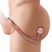 Кольцо на пенис с анальным стимулятором Stainless Steel Anal Hook   Cock Ring - BlueLine - в Димитровграде купить с доставкой