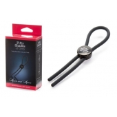 Тёмно-серое эрекционное кольцо с зажимом Again and Again Adjustable Cock Ring - Fifty Shades of Grey - в Димитровграде купить с доставкой
