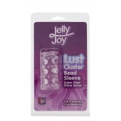 Прозрачная насадка на пенис с шипами и бугорками JELLY JOY LUST CLUSTER CLEAR - Dream Toys - в Димитровграде купить с доставкой