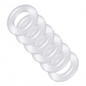 Комплект из 6 прозрачных эрекционных колец Ring Master Custom Ball Stretcher Kit - XR Brands - в Димитровграде купить с доставкой