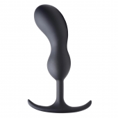 Черный массажер простаты с утяжелителями Premium Silicone Weighted Prostate Plug Large - 18,8 см. - XR Brands - в Димитровграде купить с доставкой