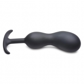 Черный массажер простаты с утяжелителями Premium Silicone Weighted Prostate Plug XL - 20,8 см. - XR Brands - в Димитровграде купить с доставкой
