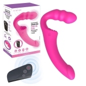 Розовый безремневой страпон Straples Strap-On Dildo - Erokay - купить с доставкой в Димитровграде