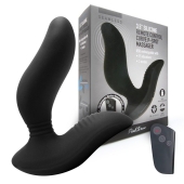 Черный вибромассажер простаты 3,5’’ Remote Control Curve P-spot Massager - 12 см. - Erokay - в Димитровграде купить с доставкой