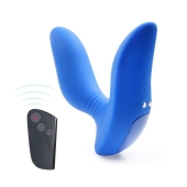 Синий вибромассажер простаты 3,5’’ Remote Control Curve P-spot Massager - 12 см. - Erokay - в Димитровграде купить с доставкой