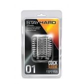 Прозрачная насадка с шипами STAY HARD COCK SLEEVE 01 CLEAR - Blush Novelties - в Димитровграде купить с доставкой
