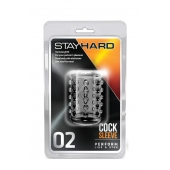 Прозрачная насадка на пенис с шишечками STAY HARD COCK SLEEVE 02 CLEAR - Blush Novelties - в Димитровграде купить с доставкой