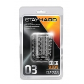 Прозрачная насадка с шипами и шишечками STAY HARD COCK SLEEVE 03 CLEAR - Blush Novelties - в Димитровграде купить с доставкой