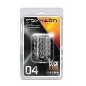 Прозрачная насадка с бороздками STAY HARD COCK SLEEVE 04 CLEAR - Blush Novelties - в Димитровграде купить с доставкой