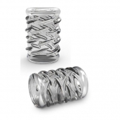 Прозрачная насадка с объёмными чёрточками STAY HARD COCK SLEEVE 06 CLEAR - Blush Novelties - в Димитровграде купить с доставкой