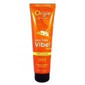 Гель с эффектом вибрации Lube Tube Vibe Medium Pina Colada - 100 мл. - ORGIE - купить с доставкой в Димитровграде