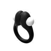 Черное эрекционное кольцо Zippy Vibrating Ring With Bullet - Adrien Lastic - в Димитровграде купить с доставкой