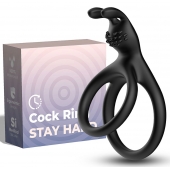 Черное эрекционное кольцо с подхватом мошонки - Boys of Toys - в Димитровграде купить с доставкой