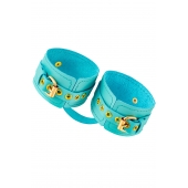 Голубые однослойные кожаные оковы - Pecado - купить с доставкой в Димитровграде