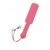 Розовый кожаный пэддл - 37 см. - Pecado - купить с доставкой в Димитровграде