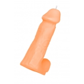 Оранжевая сувенирная свеча «Пенис» - Pecado - купить с доставкой в Димитровграде