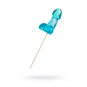 Голубой леденец в форме члена со вкусом блю кюрасао - 80 гр. - Sosuчki - купить с доставкой в Димитровграде