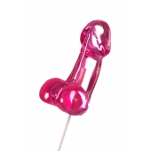 Розовый леденец в форме члена со вкусом айриш крим - 80 гр. - Sosuчki - купить с доставкой в Димитровграде