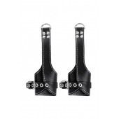 Черные подвесы с белой строчкой - Pecado - купить с доставкой в Димитровграде