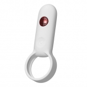 Белое эрекционное виброкольцо с пультом ДУ - Youvic - в Димитровграде купить с доставкой