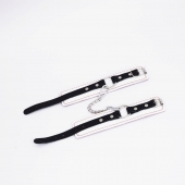 Бело-красные кожаные оковы - Crazy Handmade - купить с доставкой в Димитровграде