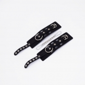 Черные кожаные наручники Sex - Crazy Handmade - купить с доставкой в Димитровграде