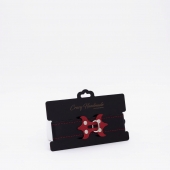 Черный ошейник с красным декором и строчкой - Crazy Handmade - купить с доставкой в Димитровграде