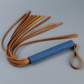 Плеть с джинсовой ручкой «Дикий Запад» - 60 см. - Sitabella - купить с доставкой в Димитровграде