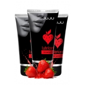 Набор из 3 съедобных лубрикантов JUJU со вкусом клубники - JuJu - купить с доставкой в Димитровграде