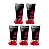 Набор из 5 съедобных лубрикантов JUJU со вкусом малины - JuJu - купить с доставкой в Димитровграде