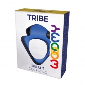 Синее эрекционное кольцо Wooomy Tribeс с вибрацией - Adrien Lastic - в Димитровграде купить с доставкой