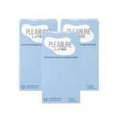 Набор из 3 упаковок ультратонких презервативов Pleasure Lab (по 12 шт.) - Pleasure Lab - купить с доставкой в Димитровграде