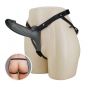 Черный полый мужской страпон London - 16,8 см. - Baile - купить с доставкой в Димитровграде