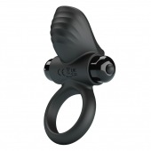 Черное эрекционное кольцо с вибрацией Adrien - Baile - в Димитровграде купить с доставкой