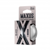 Черные утолщенные презервативы MAXUS Extra Strong с железным кейсом - 3 шт. - Maxus - купить с доставкой в Димитровграде