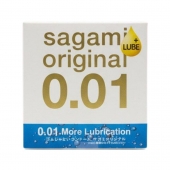 Увлажнённый презерватив Sagami Original 0.01 Extra Lub - 1 шт. - Sagami - купить с доставкой в Димитровграде